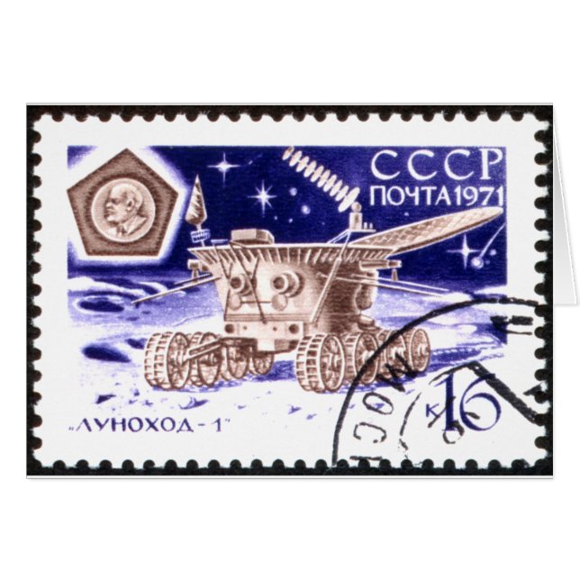 Robot de espacio ruso Lunokhod-1 (Anverso (Horizontal))