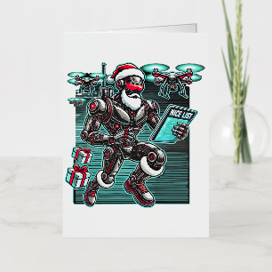 Robot de Santa con IA y Drones para Navidad