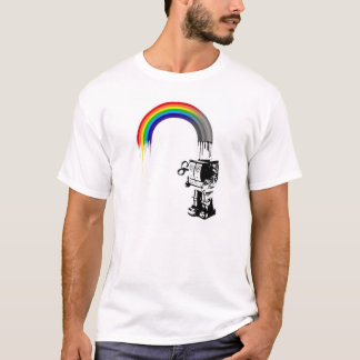 Robot del arco iris - camiseta