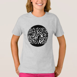 "Robot Dreams" B&W Resumen de camiseta de arte