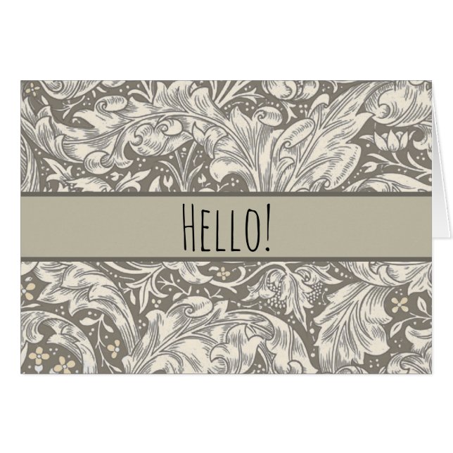 Robot floral botón de William Morris Bachelor (Anverso (Horizontal))