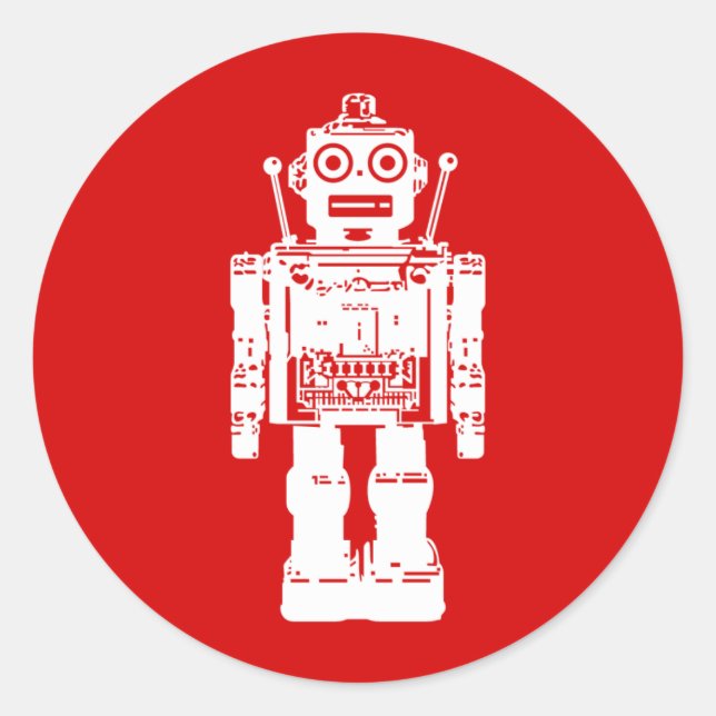 Robot Pegatina (Anverso)