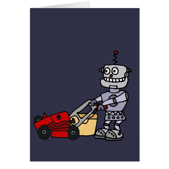 Robot que empuja el cortacésped (Frente)