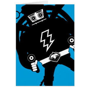 Robot retro del gigante de la ciencia ficción