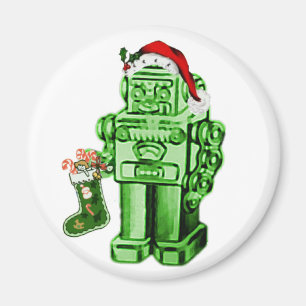 robot santa imán