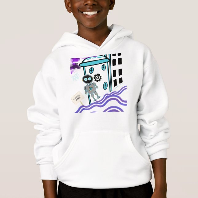 Robot tee kids ama a droid sci (Anverso)