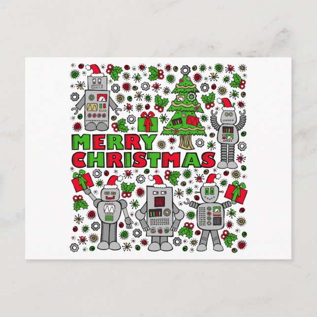 Robots de las Felices Navidad (Anverso)