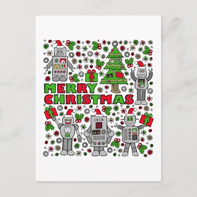 Robots de las Felices Navidad (Anverso)