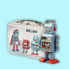 Robots personalizados retro-ciencia ficción
