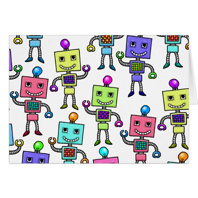 Robots retros viejos de Skool (Anverso (Horizontal))