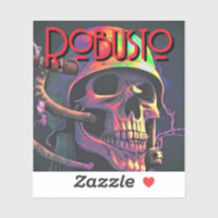 ROBUSTO Personalizado Pegatina de vinilo de corte