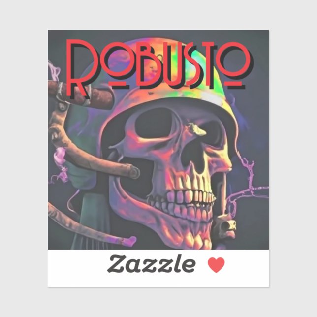 ROBUSTO Personalizado Pegatina de vinilo de corte (Hoja)