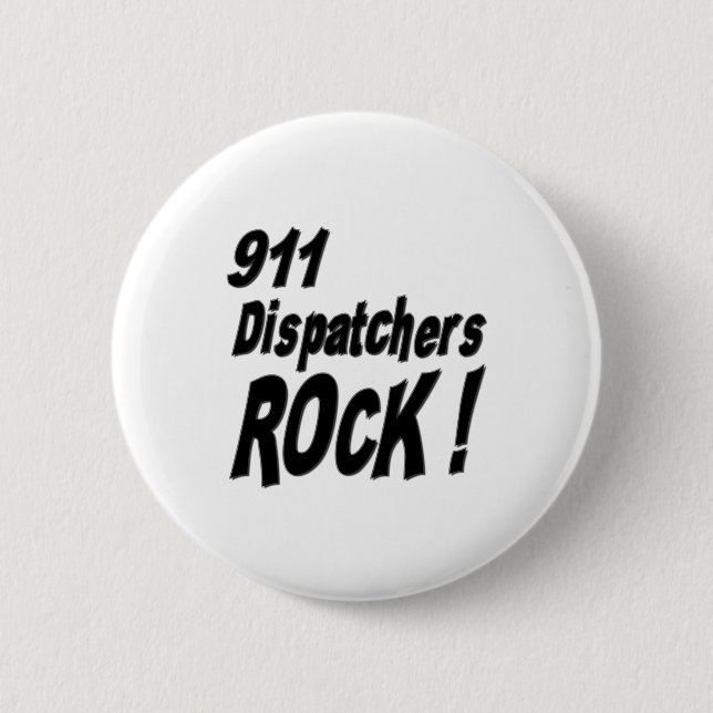 ¡Roca de 911 despachadores! Botón (Anverso)