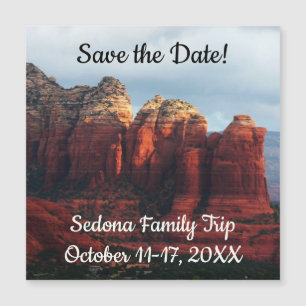 Roca de café nublado en Sedona Arizona