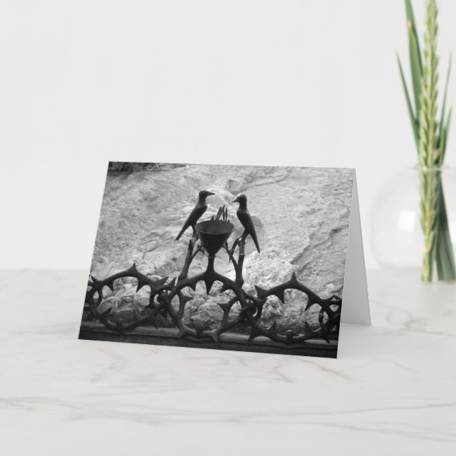 Roca de la Agonía, Jerusalén, Israel - tarjeta B&N (Anverso)