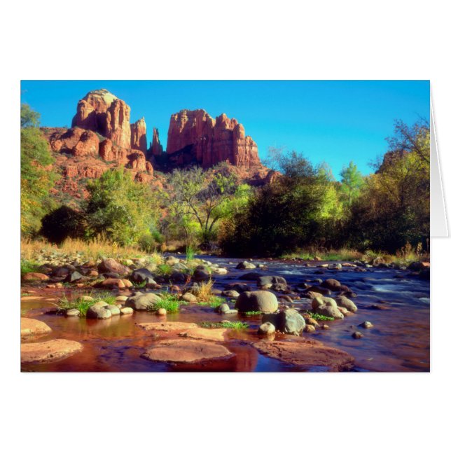 Roca de la catedral reflejada en el arroyo de robl (Anverso (Horizontal))