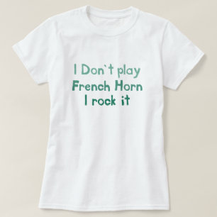 Roca de la trompa él camiseta - señoras