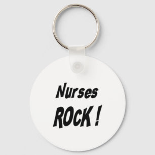 ¡Roca de las enfermeras! Llavero