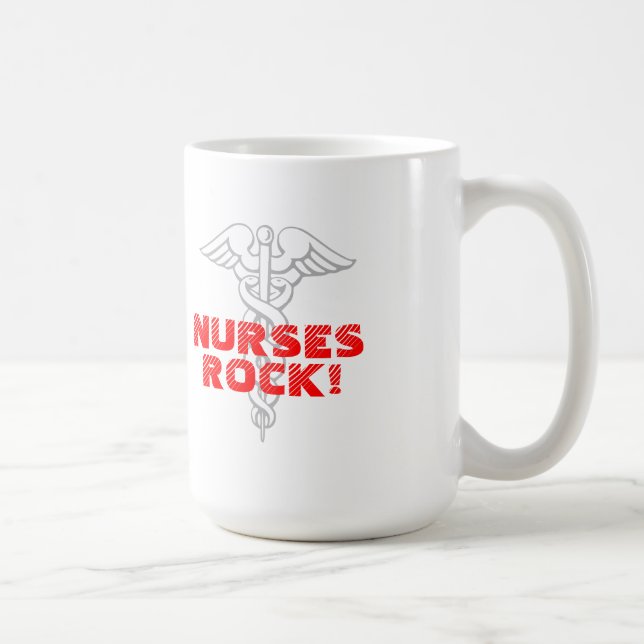 ¡Roca de las enfermeras! Taza el | con símbolo del (Derecha)