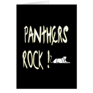 ¡Roca de las panteras! Tarjeta de felicitación
