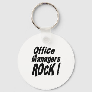 ¡Roca de los administradores de oficinas! Llavero