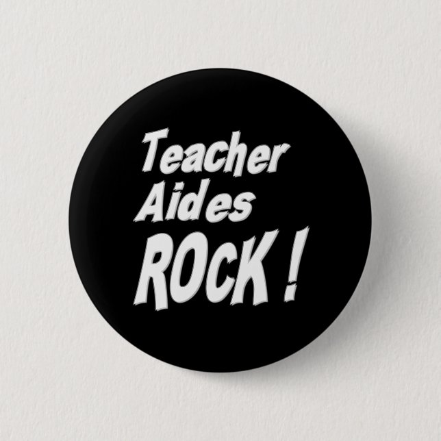 ¡Roca de los asistentes del profesor! Botón (Anverso)