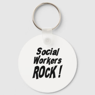¡Roca de los asistentes sociales! Llavero