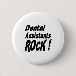 ¡Roca de los ayudantes de dentista! Botón