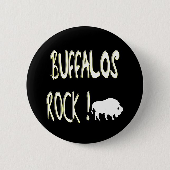 ¡Roca de los búfalos! Botón (Anverso)