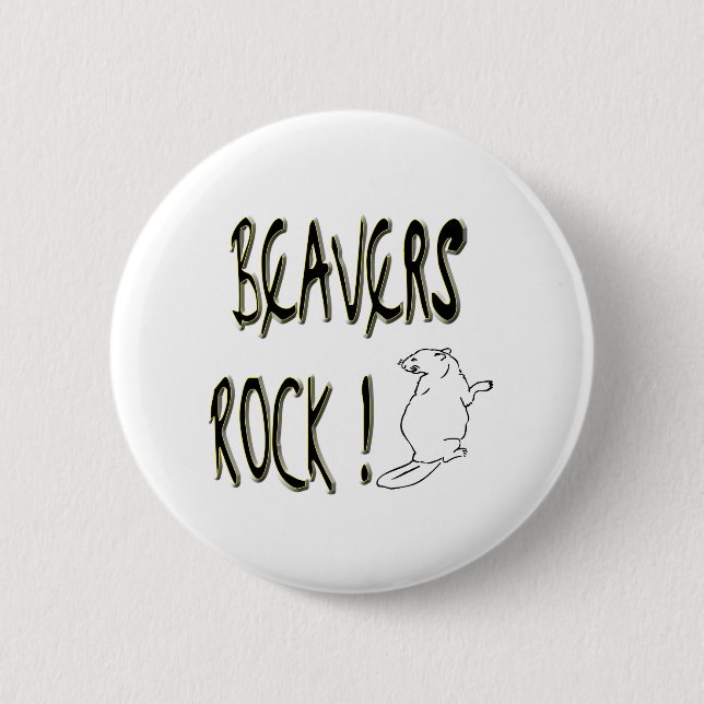 ¡Roca de los castores! Botón (Anverso)