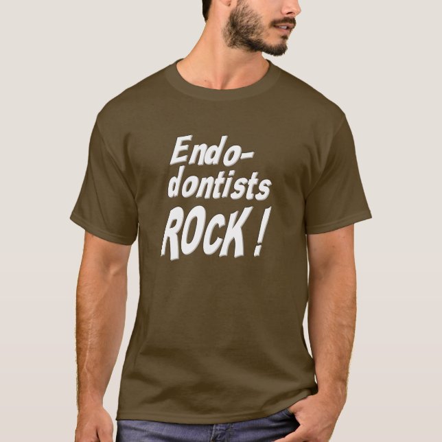 ¡Roca de los Endodontists! Camiseta (Anverso)