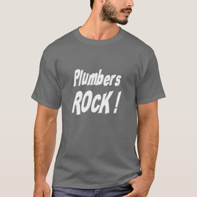 ¡Roca de los fontaneros! Camiseta (Anverso)