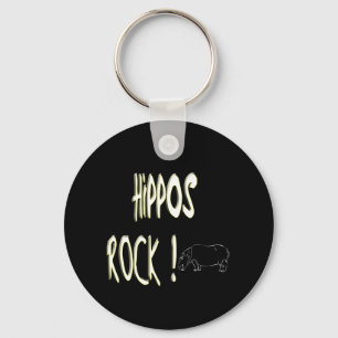 ¡Roca de los hipopótamos! Llavero
