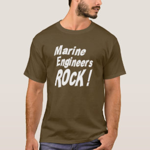 ¡Roca de los ingenieros marinos! Camiseta