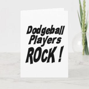 ¡Roca de los jugadores de Dodgeball! Tarjeta de