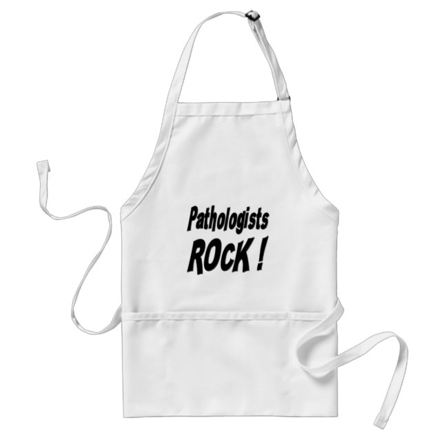 ¡Roca de los patólogos! Delantal (Frente)