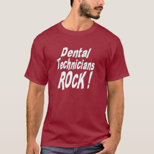 ¡Roca de los técnicos dentales! Camiseta
