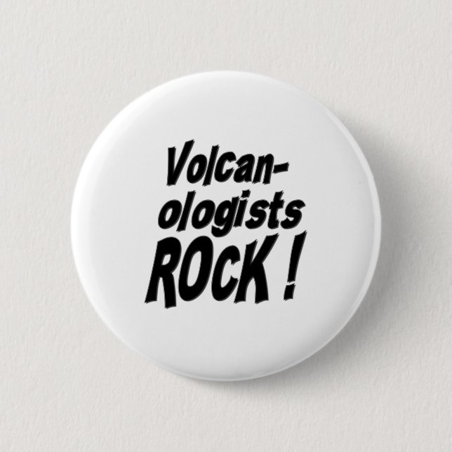 ¡Roca de los Volcanologists! Botón (Anverso)