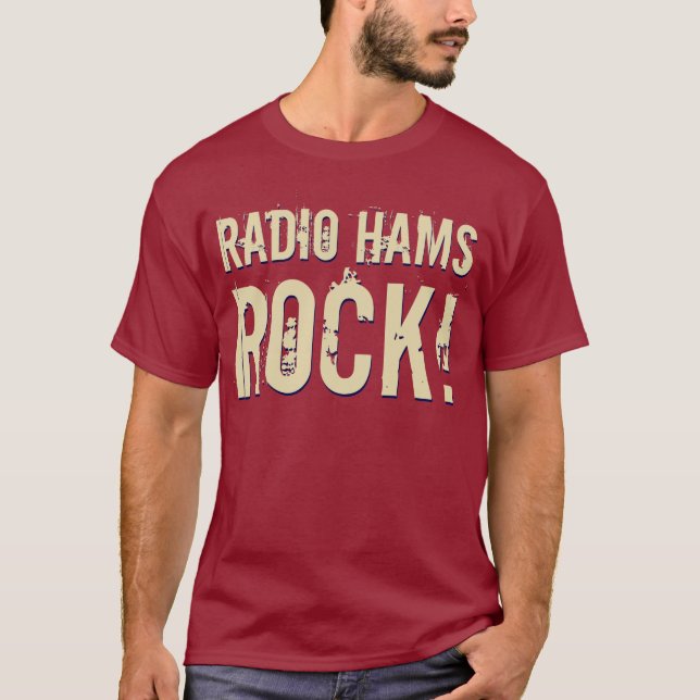 "Roca de radio de los jamones!" Camiseta para (Anverso)