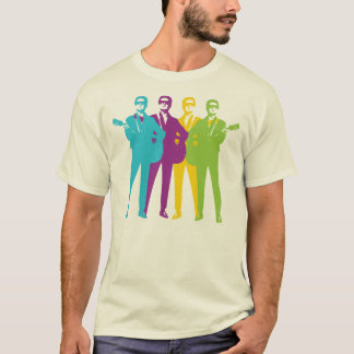 Roca del vintage y camiseta retras del Rockabilly