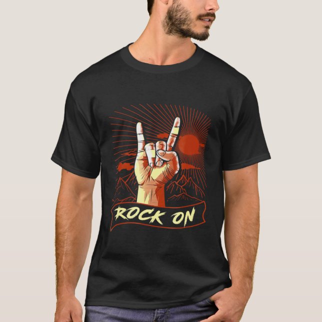 Roca divertida en camiseta trepada (Anverso)