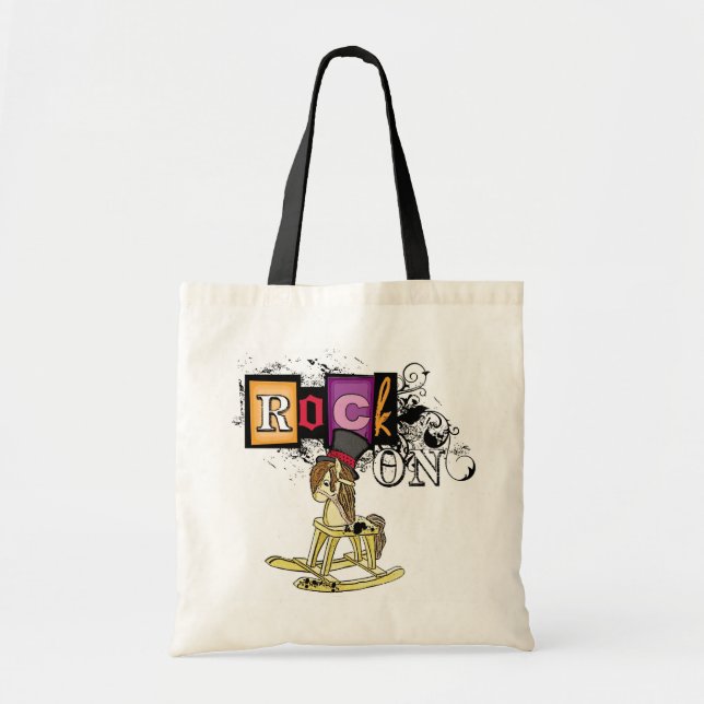 Roca en la bolsa de compras de caballos chispeante (Frente)