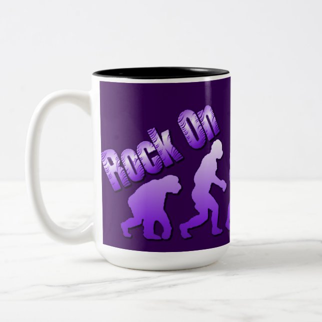Roca en la evolución de la taza púrpura del (Izquierda)