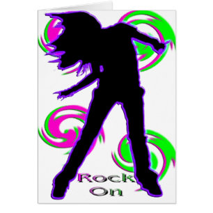 Roca en las camisetas y los regalos del chica