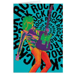 ¡Roca encendido con su mún uno mismo! Tarjeta