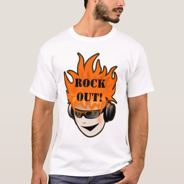 ¡Roca hacia fuera! Camiseta (Anverso)