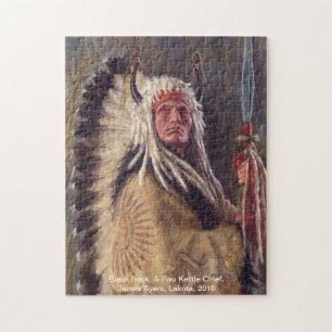 Roca negra, rompecabezas del nativo americano