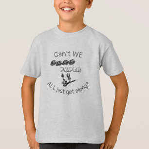 Roca, papel, tijeras camiseta
