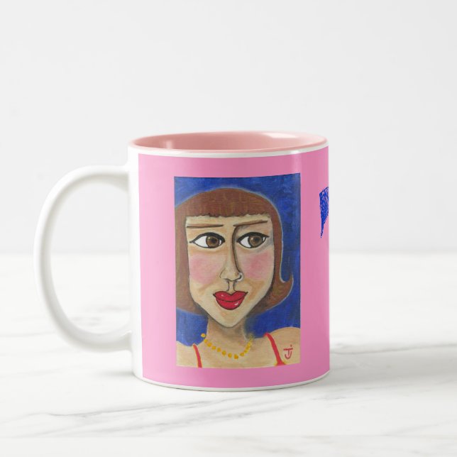 ¡ROCA perforada de los chicas!  Taza (Izquierda)