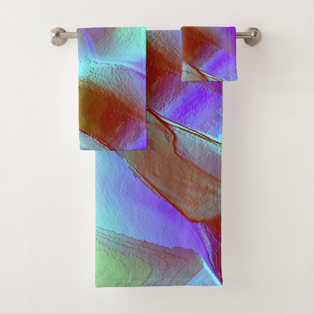 Roca pulida de color violeta (In situ)